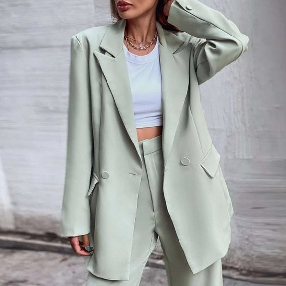 . Jackets & Blazers - Double Button Classic Blazer GREEN